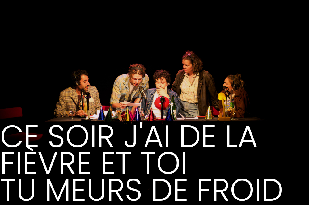 Photo du spectacle Ce soir j'ai de la fièvre et toi tu meurs de froid, spectacle de Julien Lewkowicz sur l'émission Lune de fiel sur la radio Fréquence Gaie.